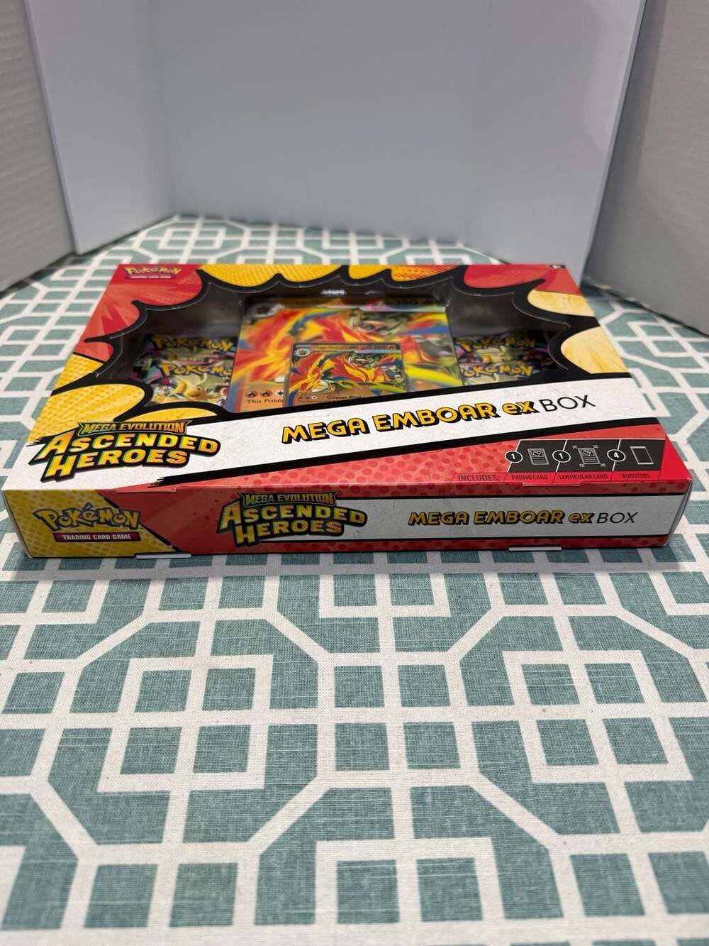 Pokémon TCG: Mega Evolution Ascended Heroes Mega Emboar ex Box - Picture 4 of 6